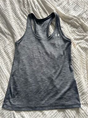 Under Armour Women's Charcoal Heather Racerback Tank
